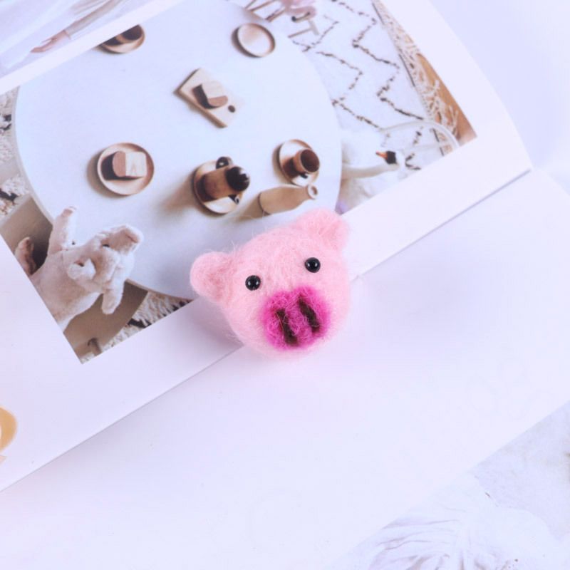 羊毛毡小猪『粉色』一个