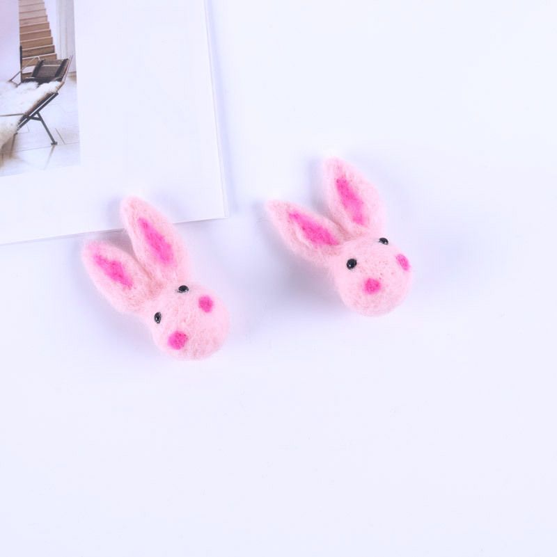 羊毛毡兔子『粉色』一个