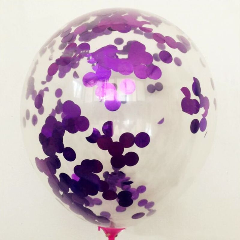 紫色 亮片气球