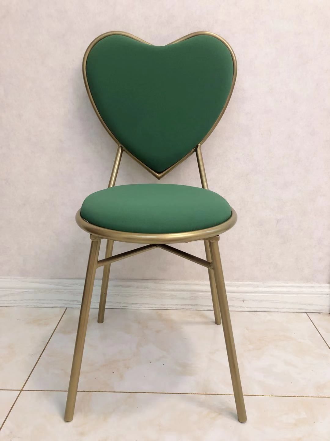 爱心椅墨绿色皮革坐垫 （进口耐刮皮）
