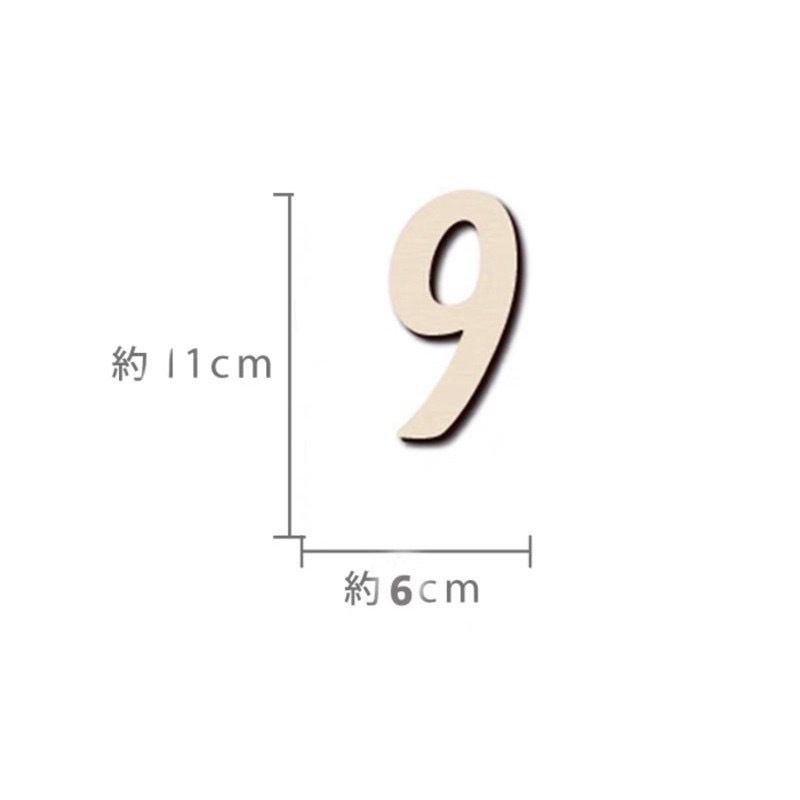 11cm数字9