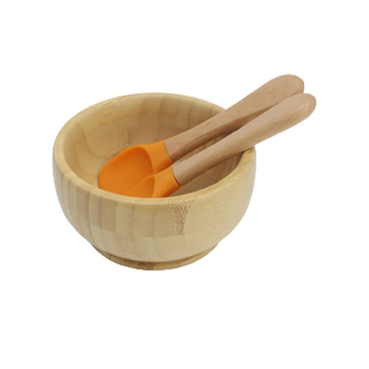竹碗 叉勺M-537#洋甘橘