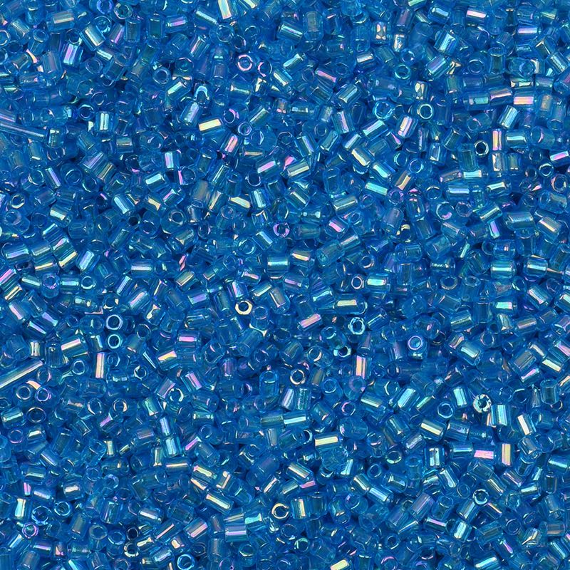 天蓝 管珠 透明彩 2MM50克约3000颗