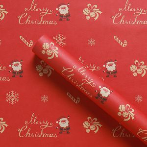 雪花铃铛圣诞老人【红色】10张/包