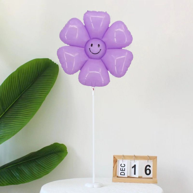马卡紫色雏菊【送托杆和底座】