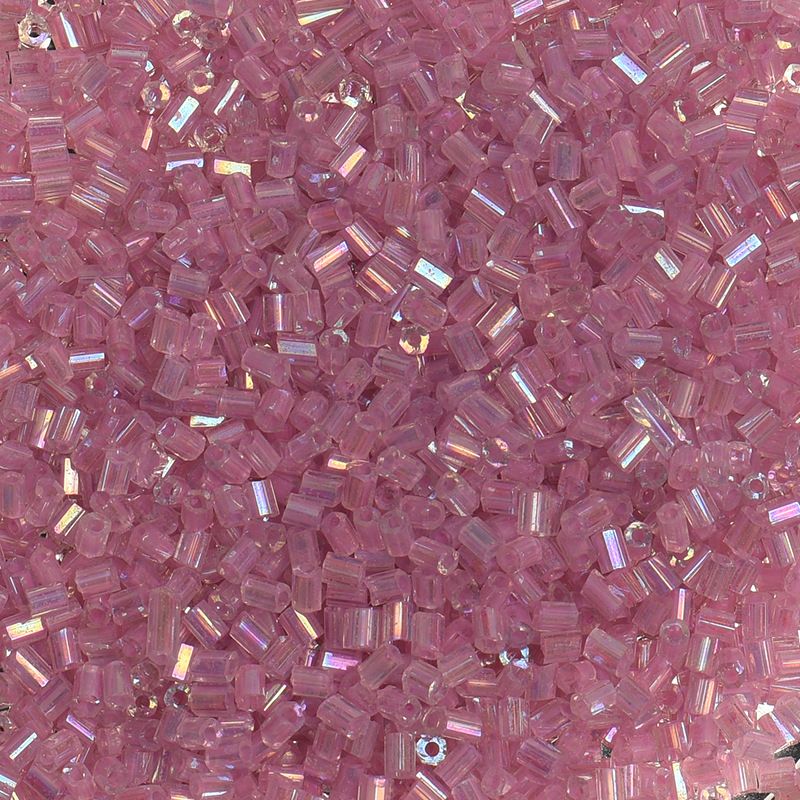 粉紫 管珠 透明彩 2MM50克约3000颗